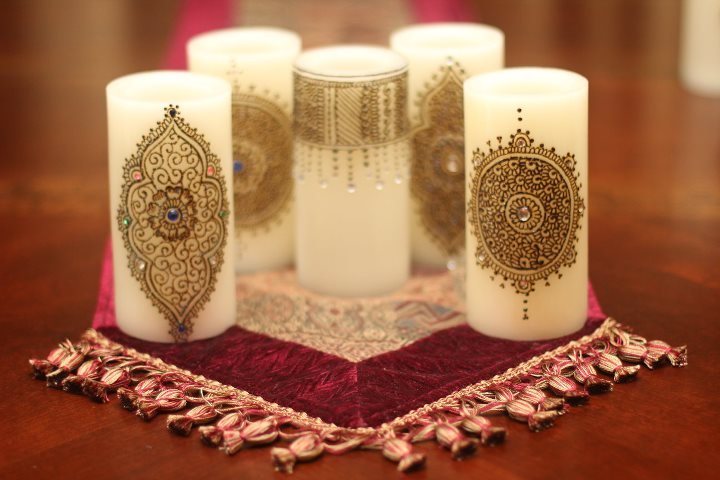 mehndi candles